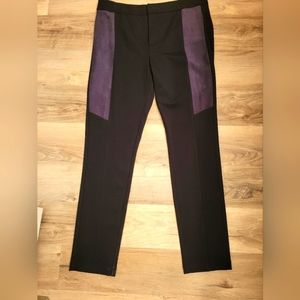 NYDJ leggings. Size 12. Black with suede patch work. Never worn. Lift technology